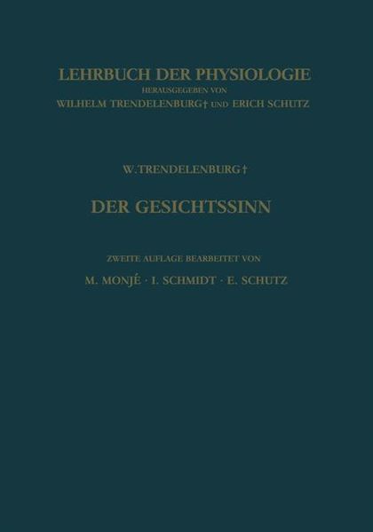 Produktbild: Der Gesichtssinn Grundz&uuml;ge der Physiologischen Optik