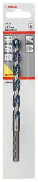 Produktbild: Bosch Accessories CYL-5 2608588155 Hartmetall Beton-Spiralbohrer 10 mm Gesamtl&auml;nge 150 mm Zylinderschaft 1 St.