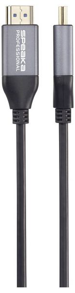 Produktbild: SpeaKa Professional HDMI / Glasfaser Anschlusskabel HDMI-A Stecker, HDMI-A Stecker 50m Schwarz SP-12842676 8K UHD, AOC Aktives
