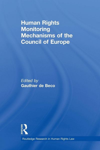 Produktbild: Human Rights Monitoring Mechanisms of the Council of Europe