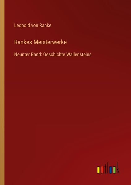 Rankes Meisterwerke, Taschenbuch von Leopold Ranke, Outlook, 9783368279462