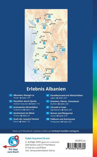 Produktbild: MICHAEL M&Uuml;LLER Reisef&uuml;hrer Albanien