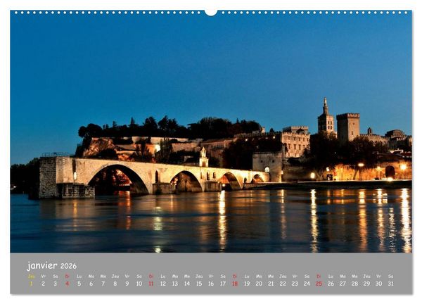 Produktbild: Grands sites de Provence (Calendrier mural 2026 DIN A2 vertical) calendrier de bureau