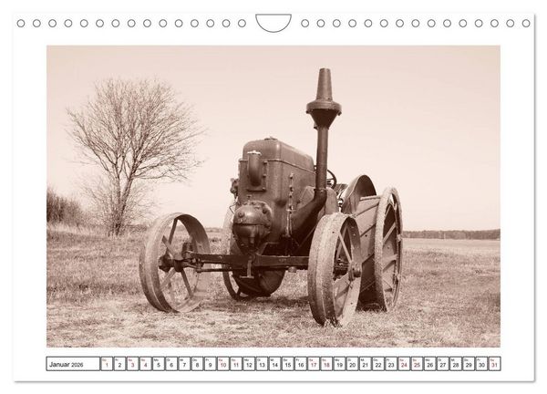 Produktbild: Von Lanz Bulldog bis Hanomag Traktor - Klassiker 1926 - 1975 (Wandkalender 2026 DIN A4 quer), CALVENDO Monatskalender