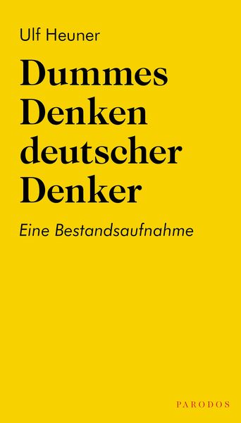 Produktbild: Dummes Denken deutscher Denker