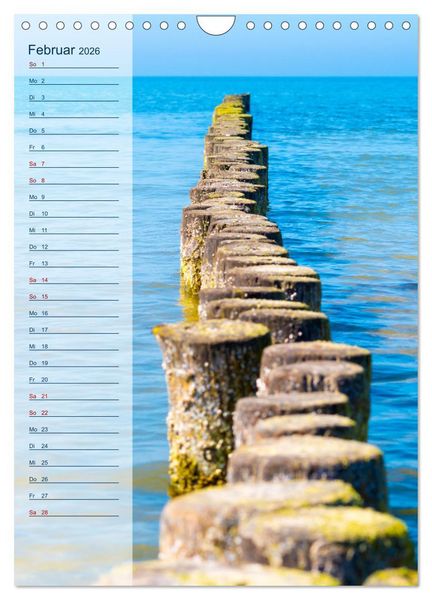 Produktbild: Maritim - Geburtstagskalender (Wandkalender 2026 DIN A4 hoch), CALVENDO Monatskalender