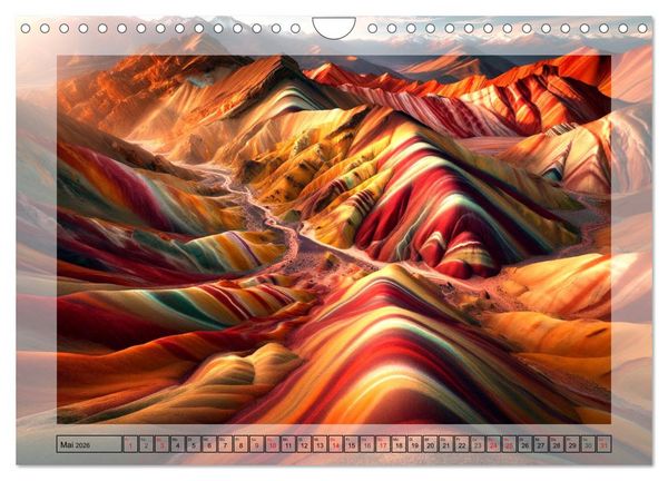 Produktbild: Faszinierende Welt: Eine Reise mit der K&uuml;nstlichen Intelligenz an Magische Orte (Wandkalender 2026 DIN A4 quer), CALVENDO Monatskalender