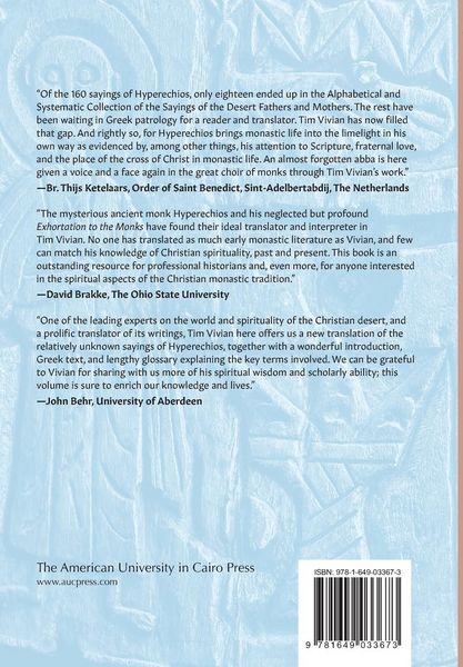 Produktbild: Exhortation to the Monks by Hyperechios