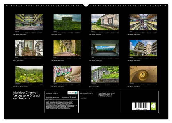 Produktbild: Morbider Charme - Vergessene Orte auf den Azoren - (hochwertiger Premium Wandkalender 2026 DIN A2 quer), Kunstdruck in Hochglanz