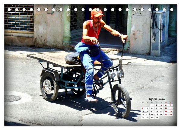 Produktbild: Lastenr&auml;der in Havanna (Tischkalender 2026 DIN A5 quer), CALVENDO Monatskalender