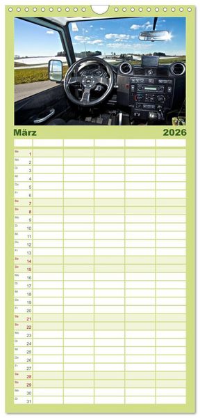 Produktbild: Familienplaner 2026 - Defender f&uuml;r's Grobe mit 5 Spalten (Wandkalender, 21 x 45 cm) CALVENDO