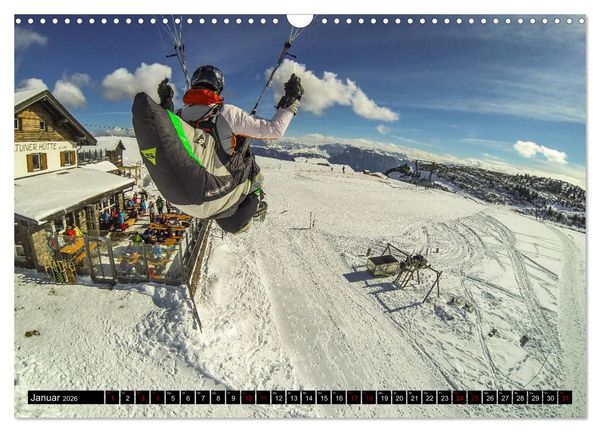 Produktbild: Paragliding - unvergessliche Momente erleben (Wandkalender 2026 DIN A3 quer), CALVENDO Monatskalender