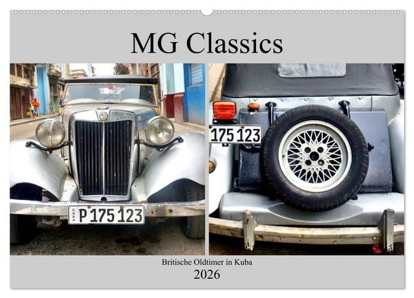 Produktbild: MG Classics - Britische Oldtimer in Kuba (Wandkalender 2026 DIN A2 quer), CALVENDO Monatskalender