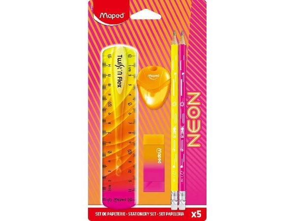 Produktbild: Maped Schul-Set NEON 5 Teile