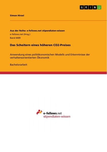 Produktbild: Das Scheitern eines h&ouml;heren CO2-Preises
