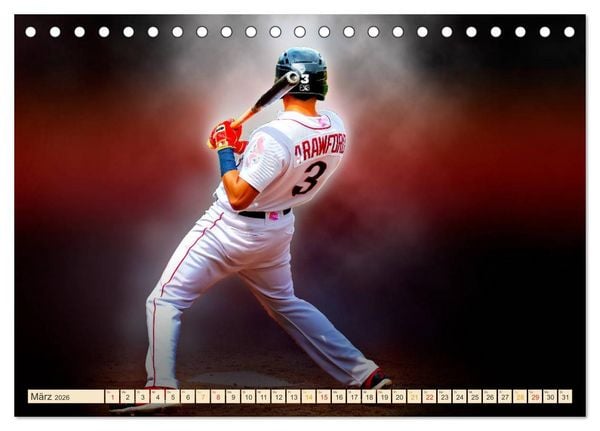 Produktbild: Baseball - Fight (Tischkalender 2026 DIN A5 quer), CALVENDO Monatskalender