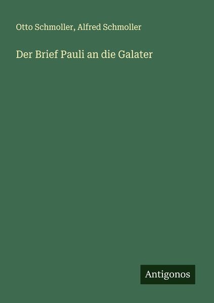 Produktbild: Der Brief Pauli an die Galater