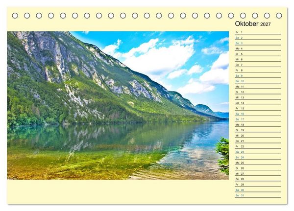Produktbild: Slowenien - Impressionen eines Naturjuwels (Tischkalender 2027 DIN A5 quer), CALVENDO Monatskalender