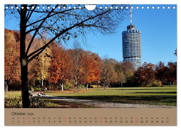 Produktbild: Stressfreie Zone! Parks und gr&uuml;ne Oasen in Augsburg (Wandkalender 2026 DIN A4 quer), CALVENDO Monatskalender