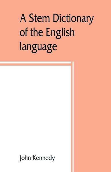 Produktbild: A stem dictionary of the English language