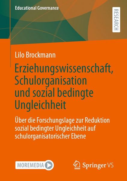 Produktbild: Erziehungswissenschaft, Schulorganisation und sozial bedingte Ungleichheit