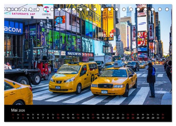 Produktbild: Herbst in New York (Tischkalender 2026 DIN A5 quer), CALVENDO Monatskalender