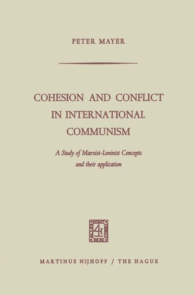 Produktbild: Cohesion and Conflict in International Communism
