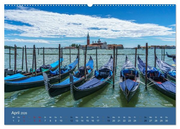 Produktbild: Italienische Momente (hochwertiger Premium Wandkalender 2026 DIN A2 quer), Kunstdruck in Hochglanz