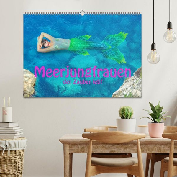 Produktbild: Meerjungfrauen - der Zauber lebt (Wandkalender 2026 DIN A2 quer), CALVENDO Monatskalender