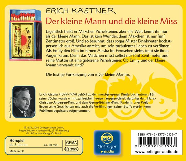 Produktbild: Der kleine Mann und die kleine Miss