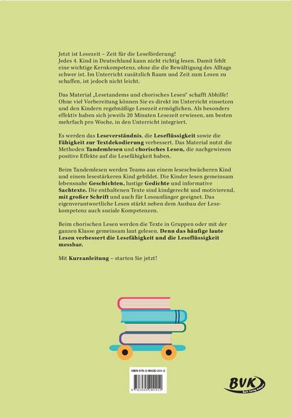 Produktbild: Lesetandems und chorisches Lesen &ndash; 4. Klasse