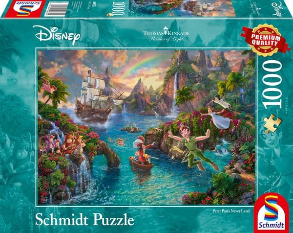 Puzzle Schmidt Spiele 59635 Thomas Kinkade Disney Peter Pan 1000 Teile