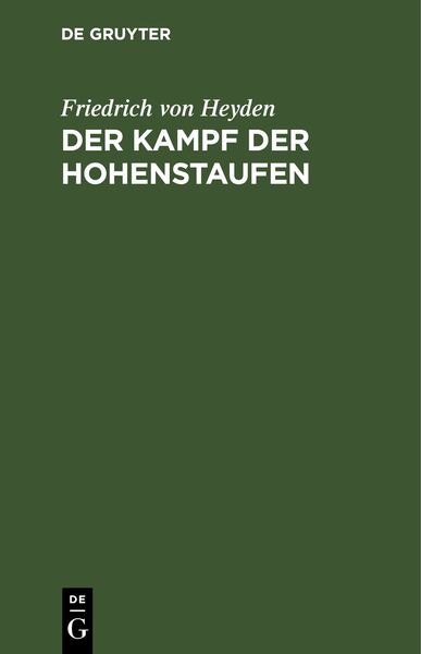 Produktbild: Der Kampf der Hohenstaufen