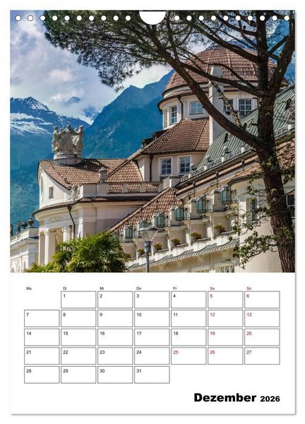 Produktbild: MERAN Terminplaner (Wandkalender 2026 DIN A4 hoch), CALVENDO Monatskalender