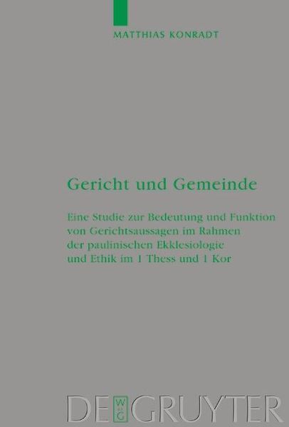 Produktbild: Gericht und Gemeinde
