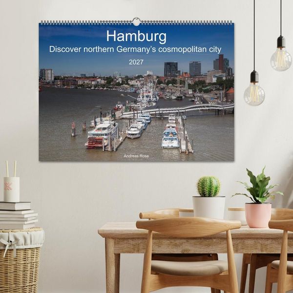 Produktbild: Hamburg.Discover northern Germany&rsquo;s cosmopolitan city (Wall Calendar 2027 DIN A2 landscape), CALVENDO 12 Month Wall Calendar