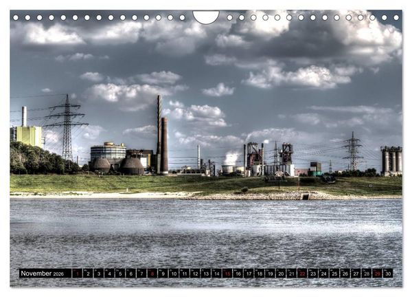 Produktbild: Duisburg am Rhein - R(h)einblicke (Wandkalender 2026 DIN A4 quer), CALVENDO Monatskalender
