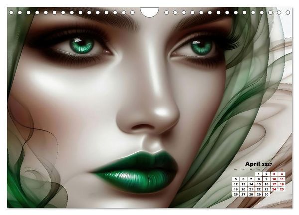Produktbild: Eleganz, Farbe und Anmut (Wandkalender 2027 DIN A4 quer), CALVENDO Monatskalender