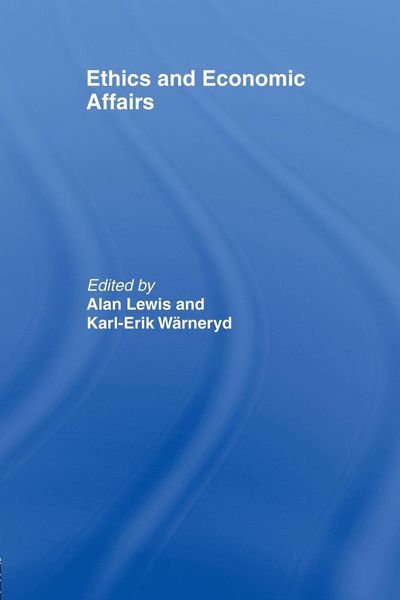 Produktbild: Ethics and Economic Affairs