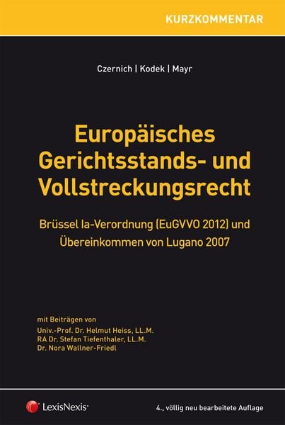 Produktbild: Europ&auml;isches Gerichtsstands- und Vollstreckungsrecht