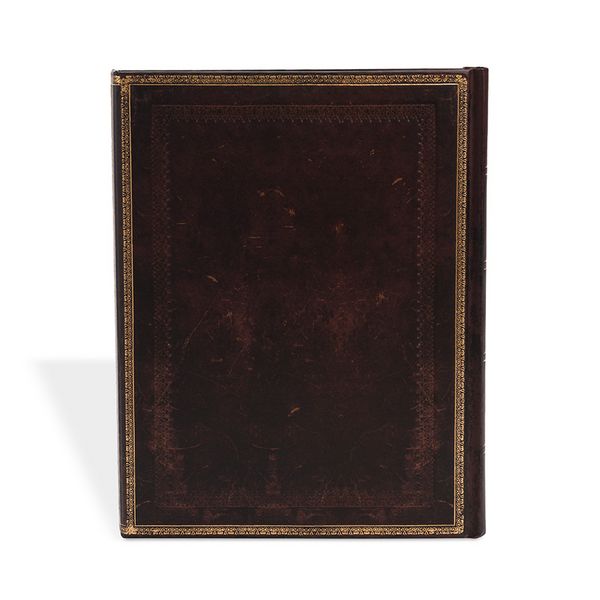 Produktbild: Hardcover Notizbuch Schwarzes Marokkoleder, Ultra, Unliniert