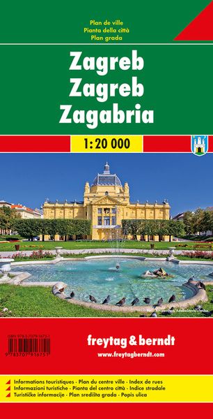 Produktbild: Zagreb, Stadtplan 1:20.000