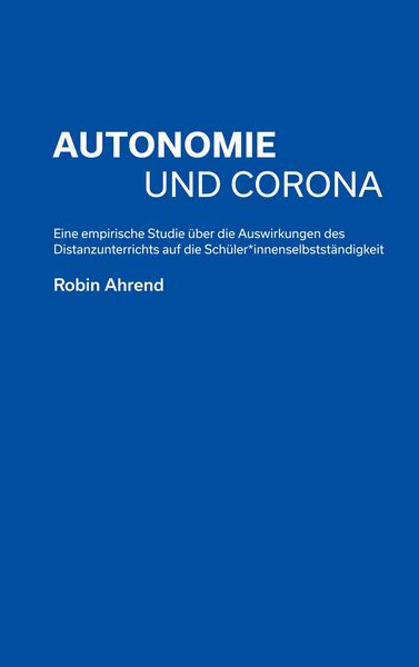 Produktbild: Autonomie und Corona