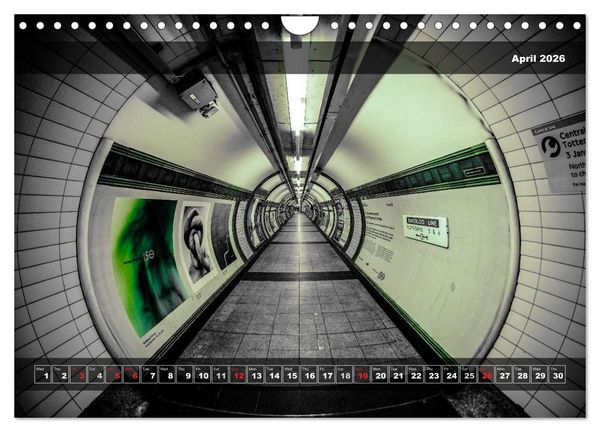 Produktbild: London Underground 2026 (Wall Calendar 2026 DIN A4 landscape), CALVENDO 12 Month Wall Calendar