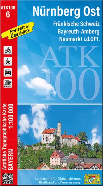ATK100-6 Nürnberg Ost (Amtliche Topographische Karte 1:100000), Sonstige von , Landesamt für Digitalisierung, Breitband und Vermessung, Bayern,