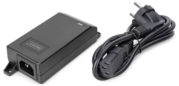 Produktbild: Digitus DN-95103-3 PoE Injektor 10 / 100 / 1000 MBit/s IEEE802.3af (15.4 W), IEEE802.3at (30 W)