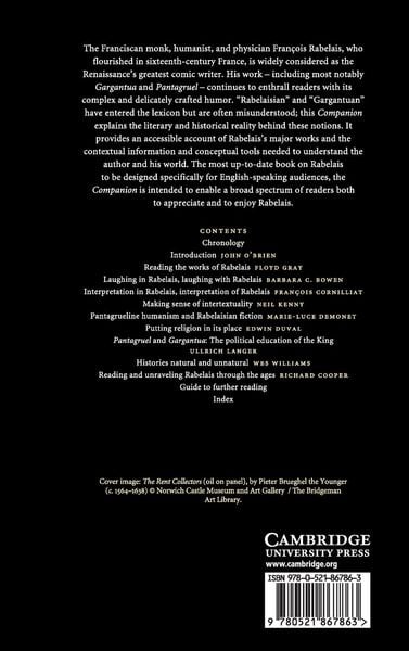 Produktbild: The Cambridge Companion to Rabelais