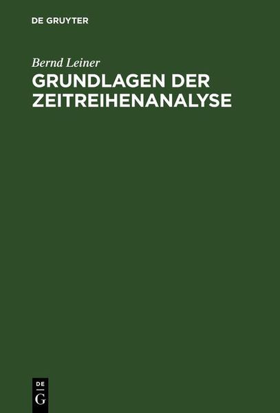 Produktbild: Grundlagen der Zeitreihenanalyse