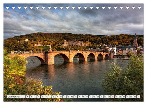 Produktbild: Heidelberg - Die romantische Stadt am Fluss (Tischkalender 2027 DIN A5 quer), CALVENDO Monatskalender
