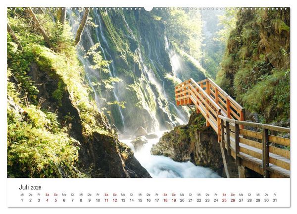 Produktbild: Wasser bewegt - Wasserf&auml;lle und Stromschnellen (hochwertiger Premium Wandkalender 2026 DIN A2 quer), Kunstdruck in Hochglanz